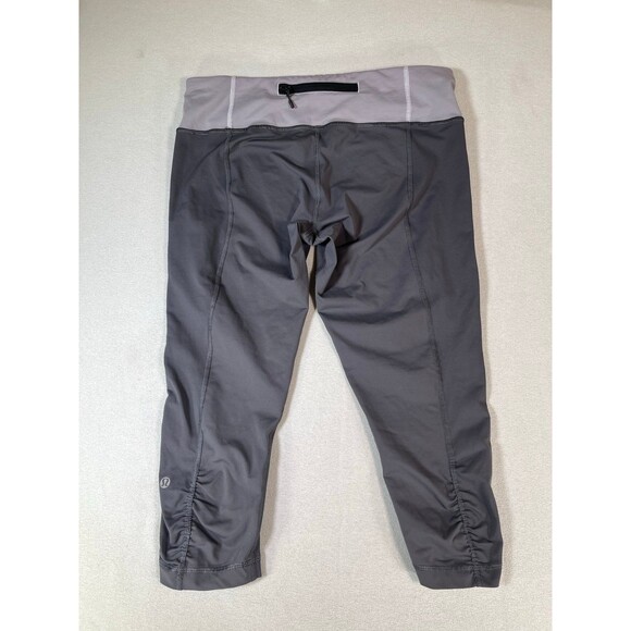 Lululemon Race With Grace Crop Leggings size 10 grey - Picture 5 of 8